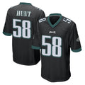 Parkc P.Eagles #58 Jalyx Hunt Player Black Home Game Stitched Jerseys