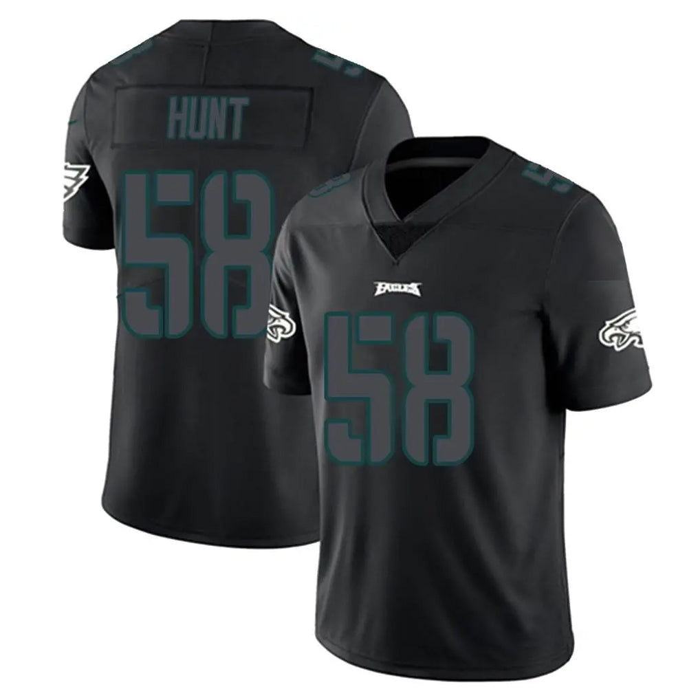 Parkc P.Eagles #58 Jalyx Hunt Player Limited Black Impact Home Game Stitched Jerseys