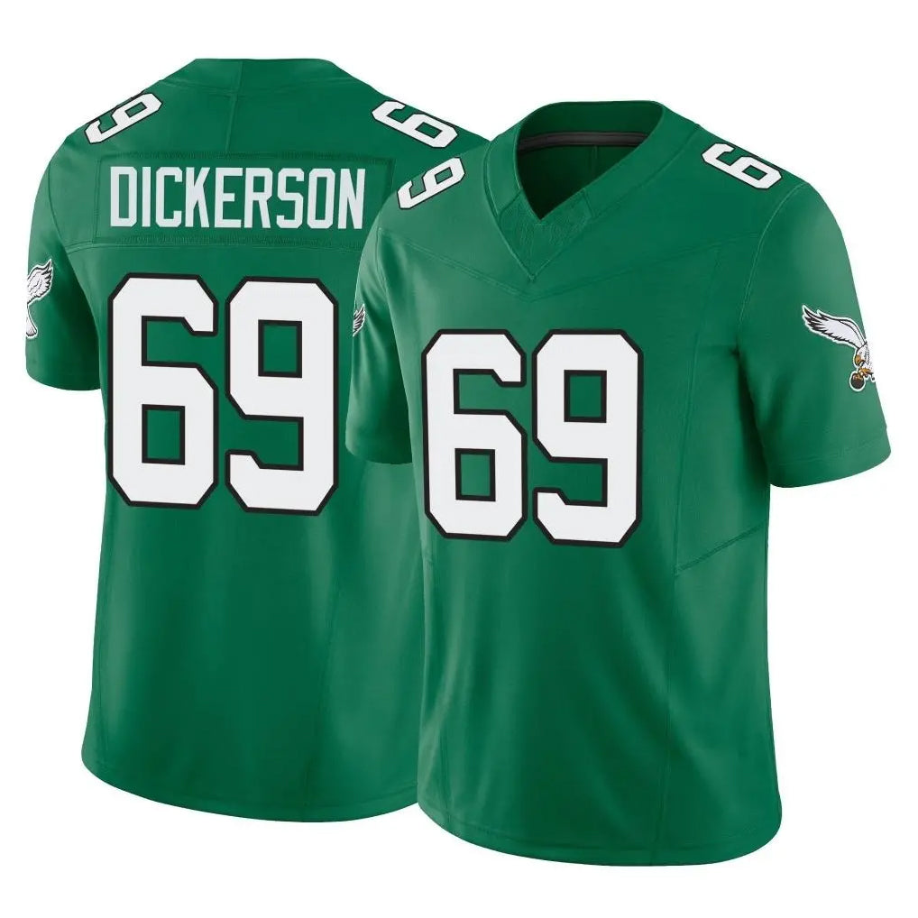 Parkc P.Eagles #69 Landon Dickerson Player Green Kelly Alternate Vapor F.U.S.E. Home Game Stitched Jerseys
