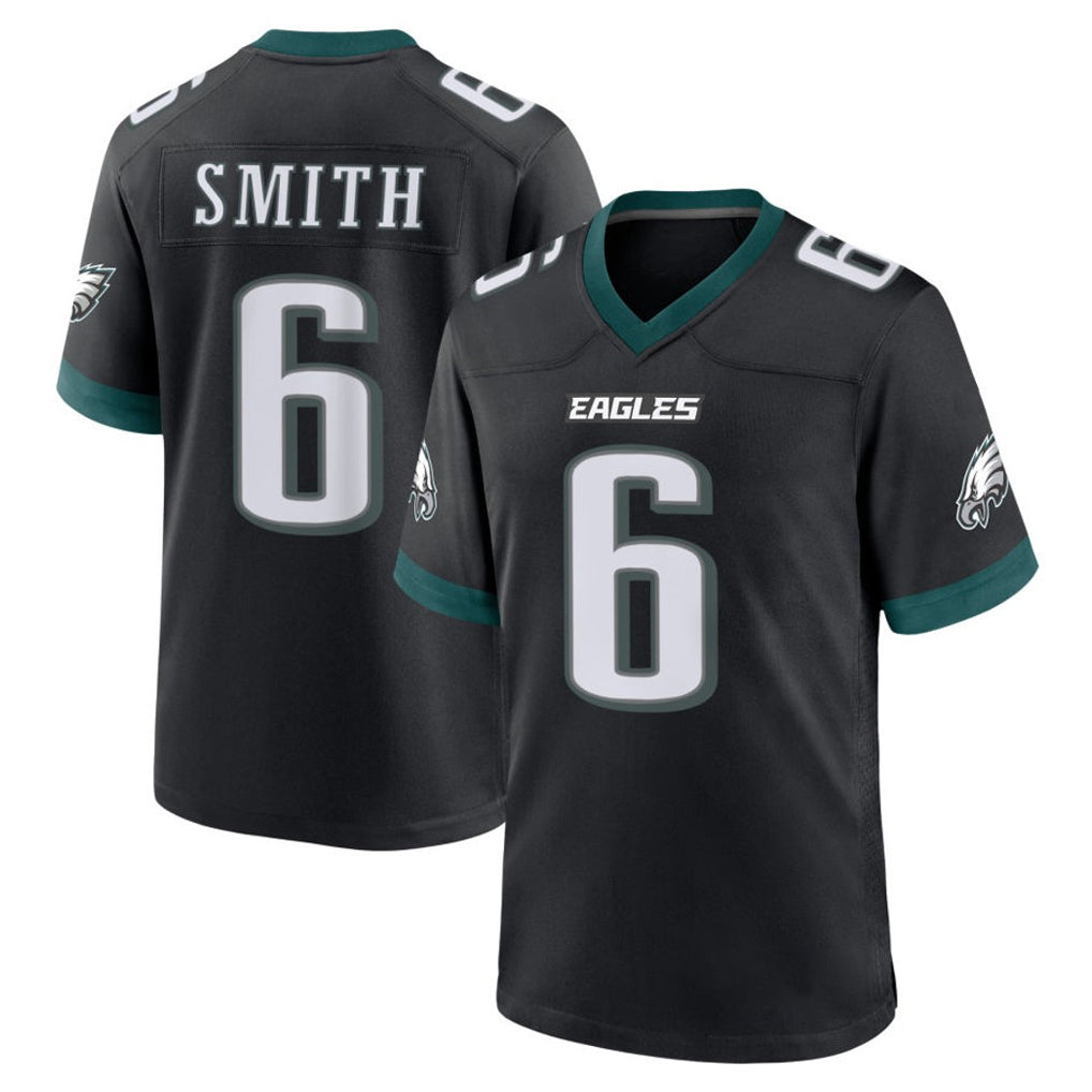 Parkc P.Eagles #6 DeVonta Smith Player Black Game Home Stitched Jerseys