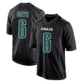 Parkc P.Eagles #6 DeVonta Smith Player Carbon Black Fashion Home Game Stitched Jerseys
