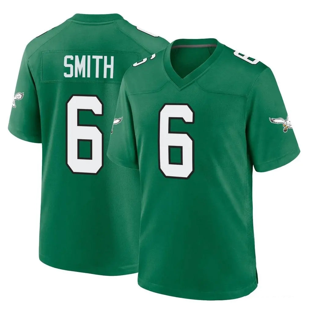 Parkc P.Eagles #6 DeVonta Smith Player Green Kelly Alternate Home Game Stitched Jerseys