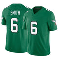 Parkc P.Eagles #6 DeVonta Smith Player Green Kelly Alternate Vapor F.U.S.E. Home Game Stitched Jerseys