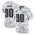 Parkc P.Eagles #90 Jordan Davis Player Arctic Camo Salute to Service Limited Game Stitched Jerseys