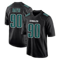 Parkc P.Eagles #90 Jordan Davis Player Carbon Black Fashion Home Game Stitched Jerseys