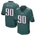 Parkc P.Eagles #90 Jordan Davis Player Team Color Green Home Game Stitched Jerseys