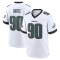 Parkc P.Eagles #90 Jordan Davis Player White Game Home Stitched Jerseys
