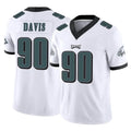Parkc P.Eagles #90 Jordan Davis Player White Limited Vapor F.U.S.E. Home Game Stitched Jerseys