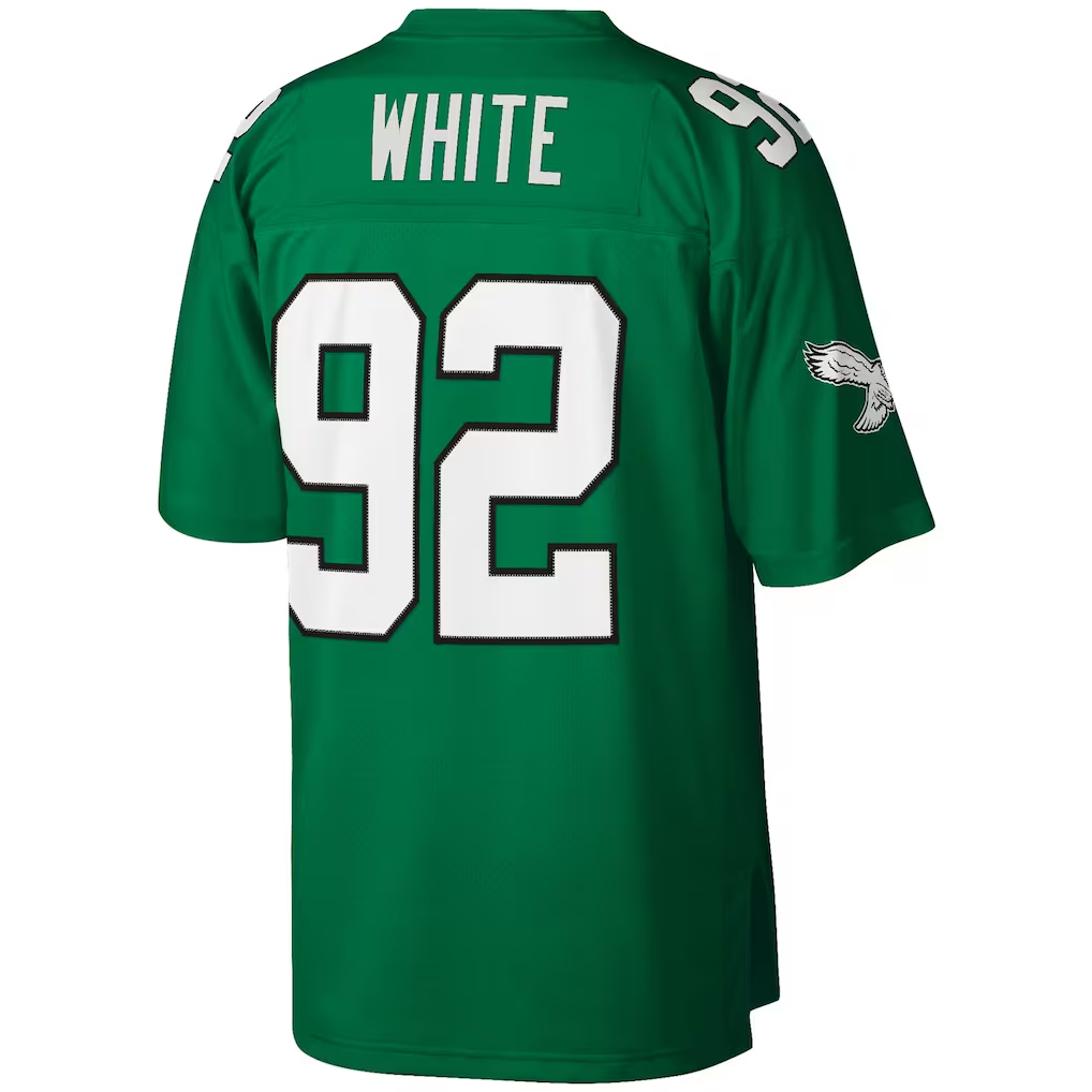 Parkc P.Eagles #92 Reggie White Mitchell & Ness Kelly Green Legacy Replica Stitched Puhic Jersey