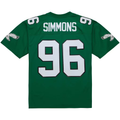Parkc P.Eagles #96 Clyde Simmons Mitchell & Ness Kelly Green Legacy Replica Jersey