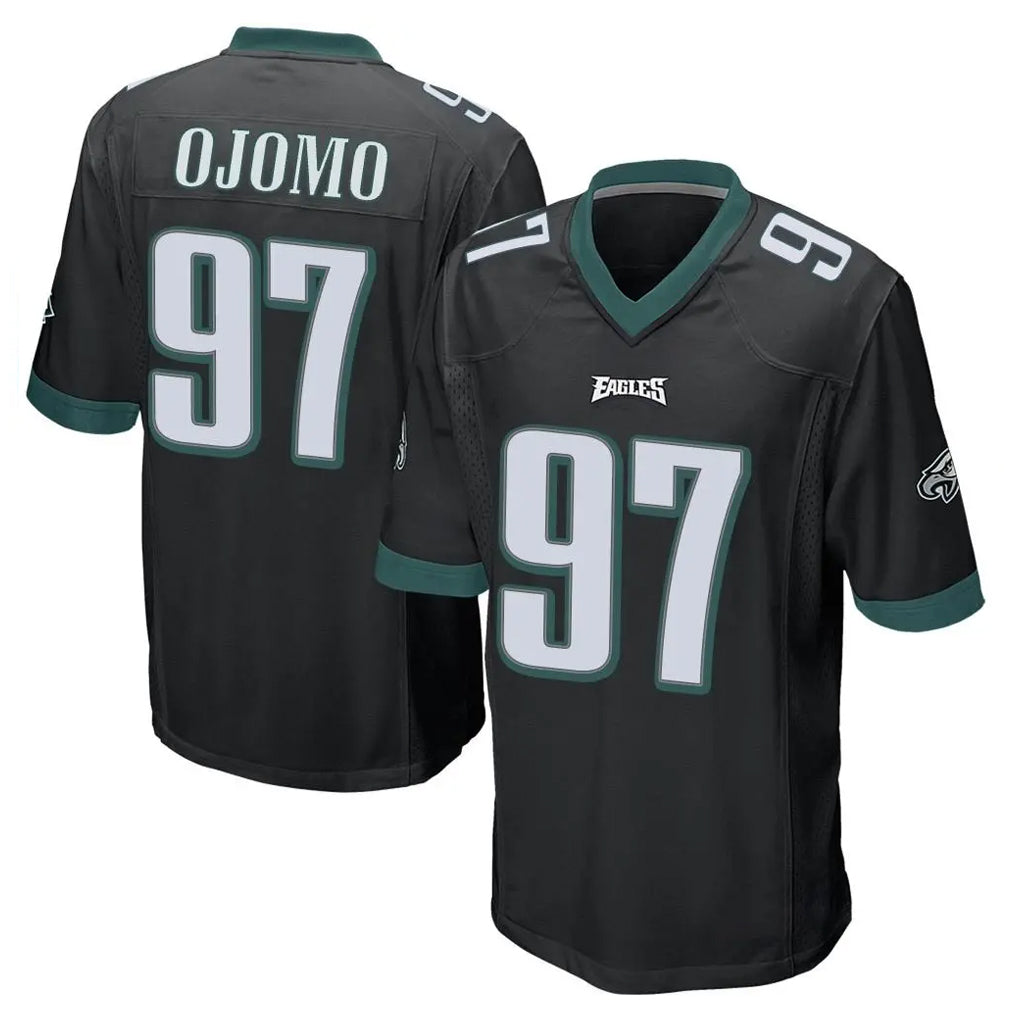 Parkc P.Eagles #97 Moro Ojomo Player Black Home Game Stitched Jerseys