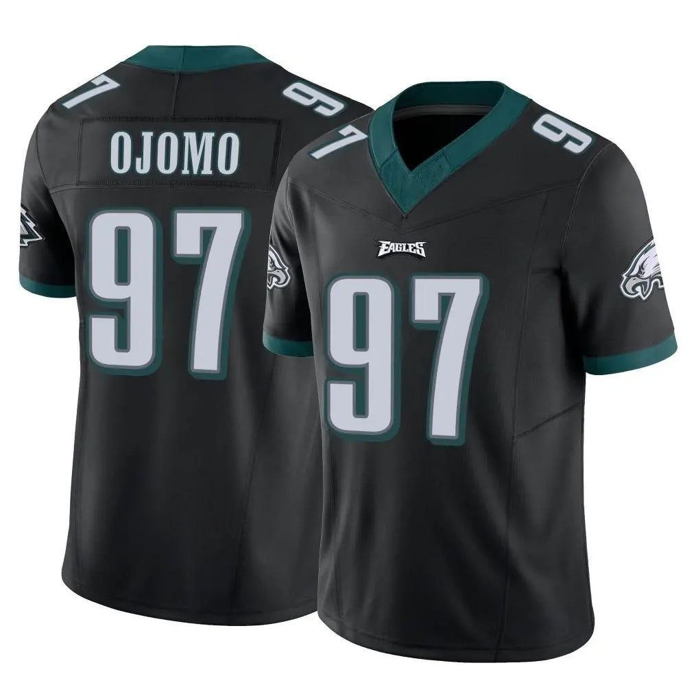 Parkc P.Eagles #97 Moro Ojomo Player Black Limited Vapor F.U.S.E. Home Game Stitched Jerseys