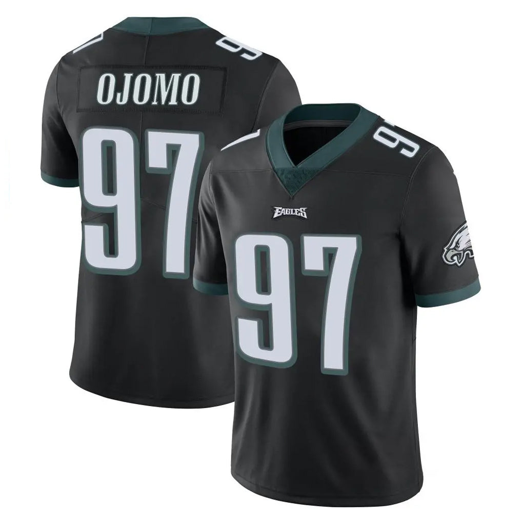 Parkc P.Eagles #97 Moro Ojomo Player Black Limited Vapor Untouchable Home Game Stitched Jerseys