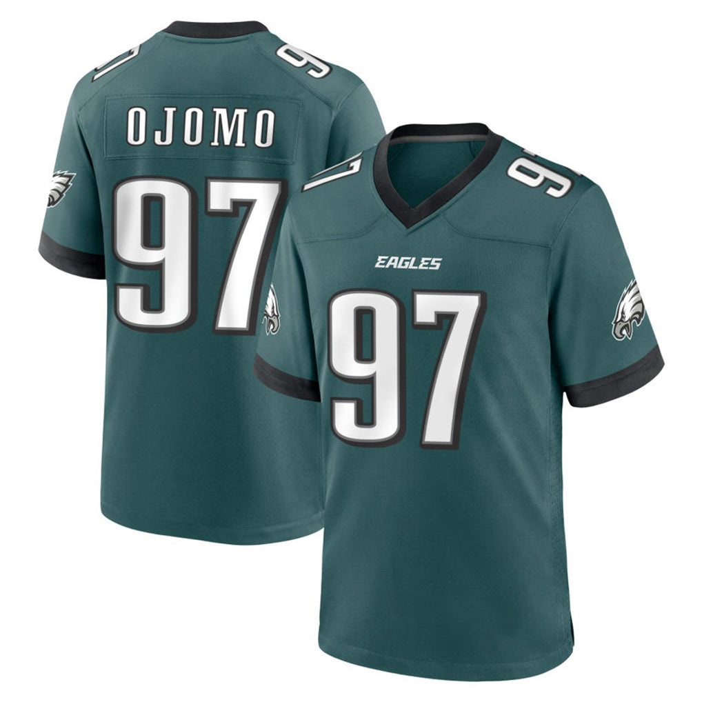 Parkc P.Eagles #97 Moro Ojomo Player Green Home Game Stitched Jerseys