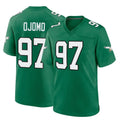 Parkc P.Eagles #97 Moro Ojomo Player Green Kelly Alternate Home Game Stitched Jerseys