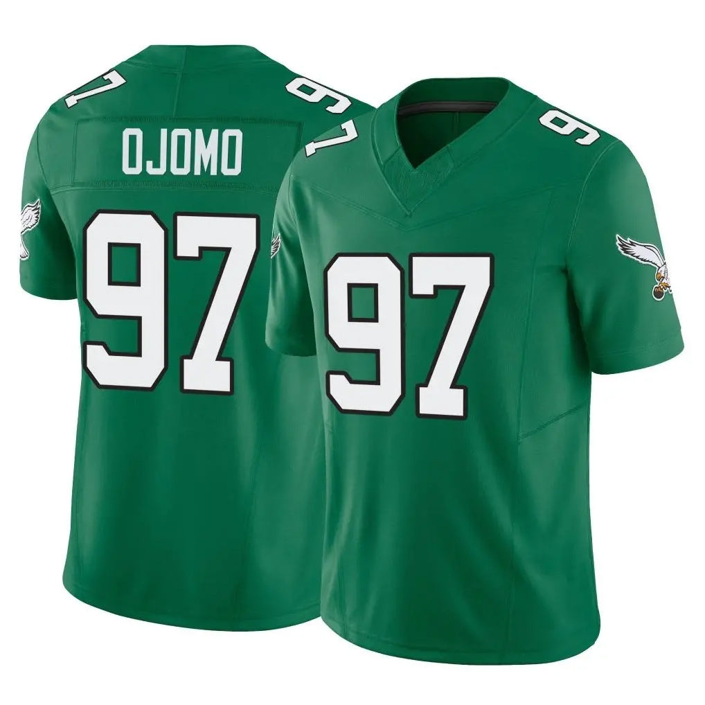 Parkc P.Eagles #97 Moro Ojomo Player Green Kelly Alternate Vapor F.U.S.E. Home Game Stitched Jerseys
