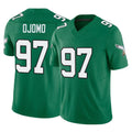 Parkc P.Eagles #97 Moro Ojomo Player Green Kelly Alternate Vapor F.U.S.E. Home Game Stitched Jerseys