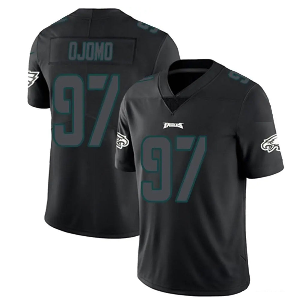 Parkc P.Eagles #97 Moro Ojomo Player Limited Black Impact Home Game Stitched Jerseys