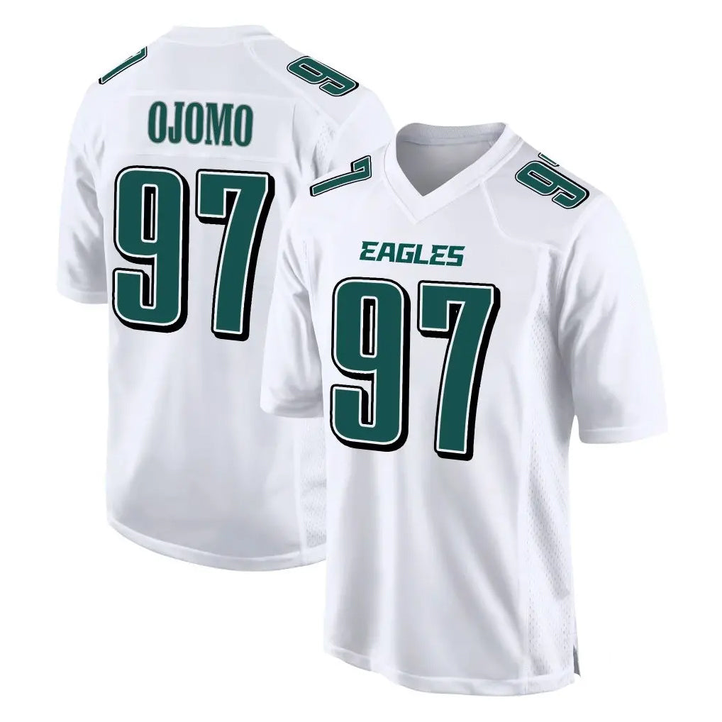 Parkc P.Eagles #97 Moro Ojomo Player White Tundra Fashion Home Game Stitched Jerseys