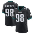 Parkc P.Eagles #98 Jalen Carter Player Black Game Home Stitched Jerseys