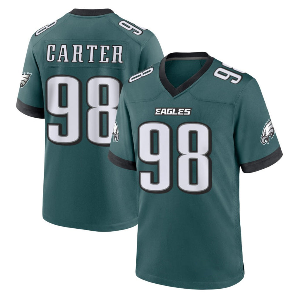 Parkc P.Eagles #98 Jalen Carter Player Green Home Game Stitched Jerseys