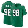 Parkc P.Eagles #98 Jalen Carter Player Green Kelly Alternate Home Game Stitched Jerseys