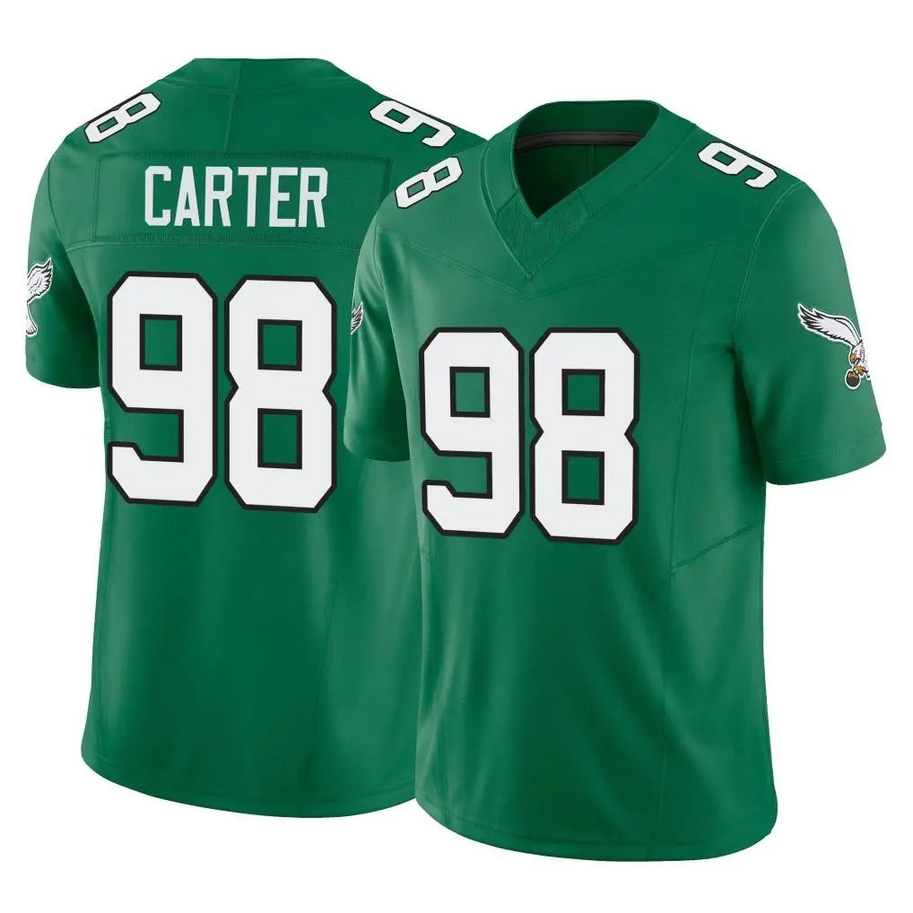 Parkc P.Eagles #98 Jalen Carter Player Green Kelly Alternate Vapor F.U.S.E. Home Game Stitched Jerseys