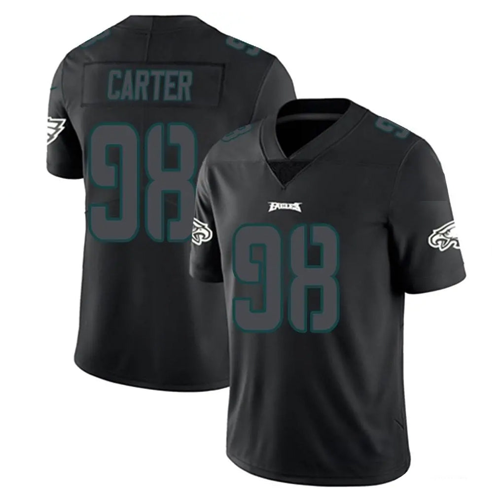 Parkc P.Eagles #98 Jalen Carter Player Limited Black Impact Home Game Stitched Jerseys