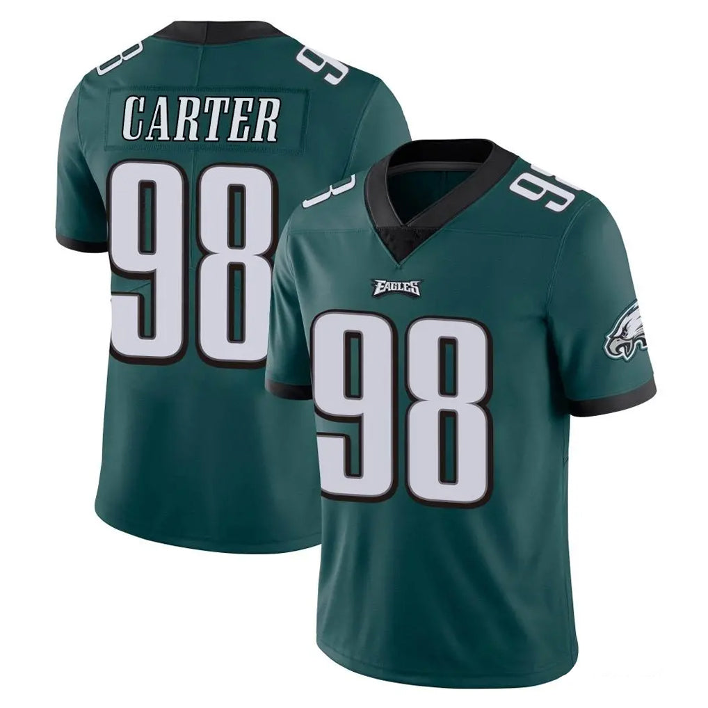 Parkc P.Eagles #98 Jalen Carter Player Team Color Green Vapor Untouchable Home Game Stitched Jerseys