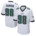 Parkc P.Eagles #98 Jalen Carter Player White Home Game Stitched Jerseys