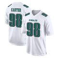 Parkc P.Eagles #98 Jalen Carter Player White Tundra Fashion Home Game Stitched Jerseys
