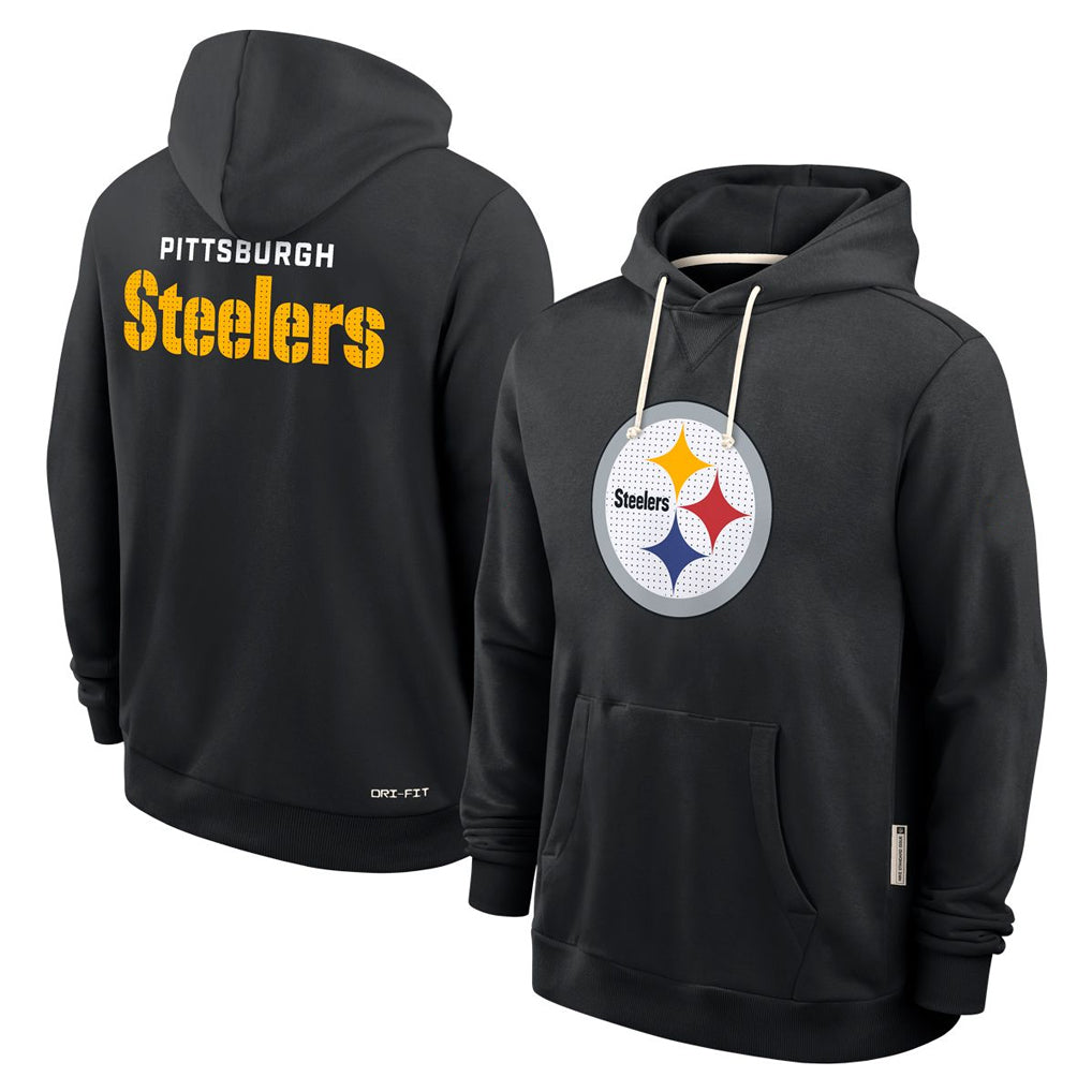 Parkc P.Steelers Blck LOGO Pullover Hoodies Limited Blank Player Stitched Jerseys