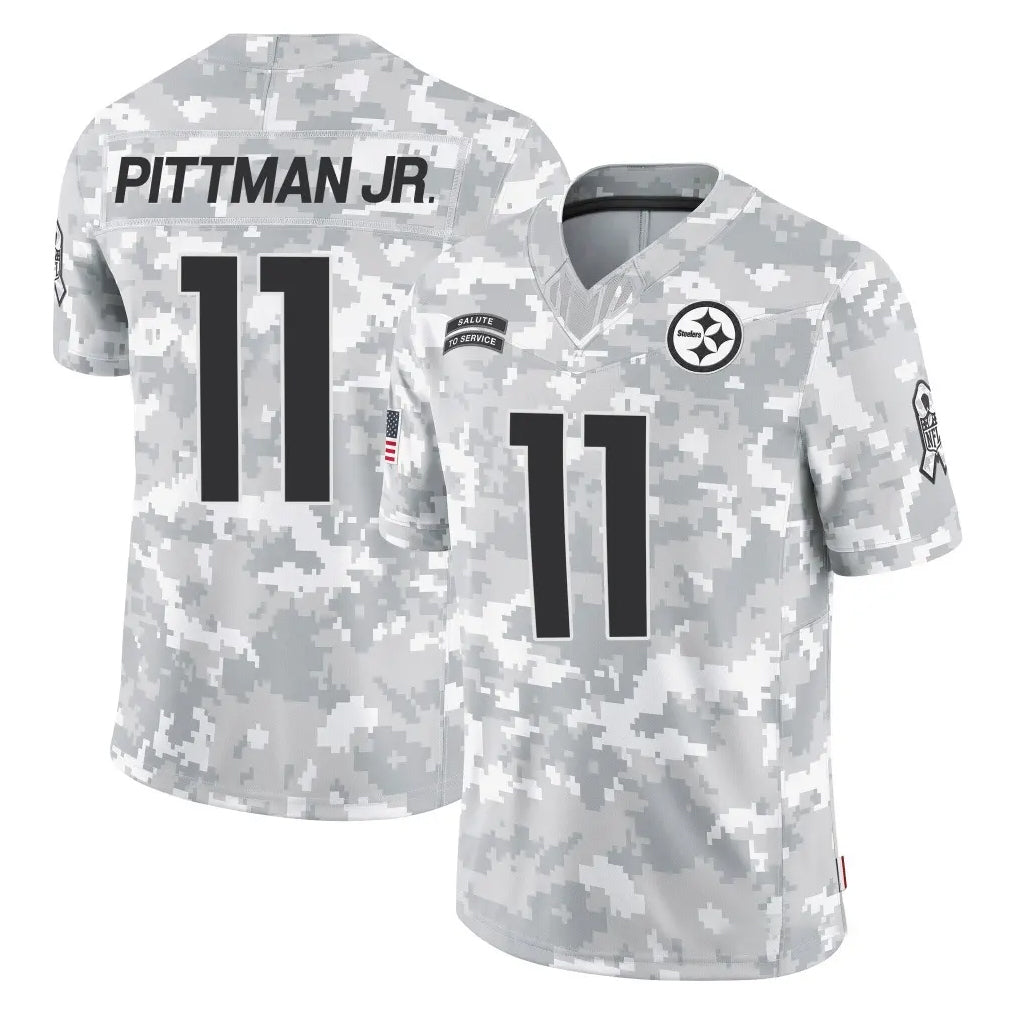 Parkc P.Steelers #11 Michael Pittman Jr. Player Arctic Camo Limited Salute To Service Home Game Stitched Jerseys