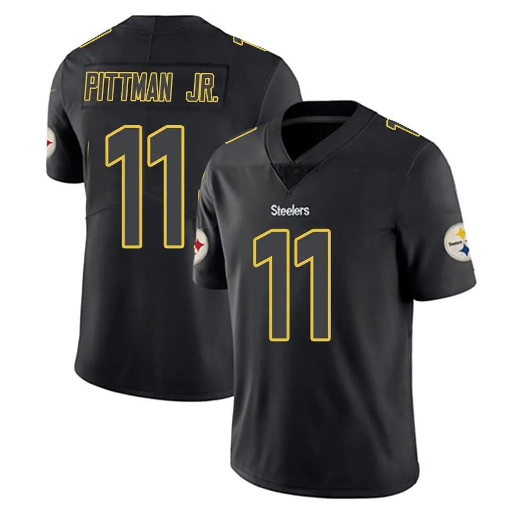 Parkc P.Steelers #11 Michael Pittman Jr. Player Black Impact Limited Home Game Stitched Jerseys