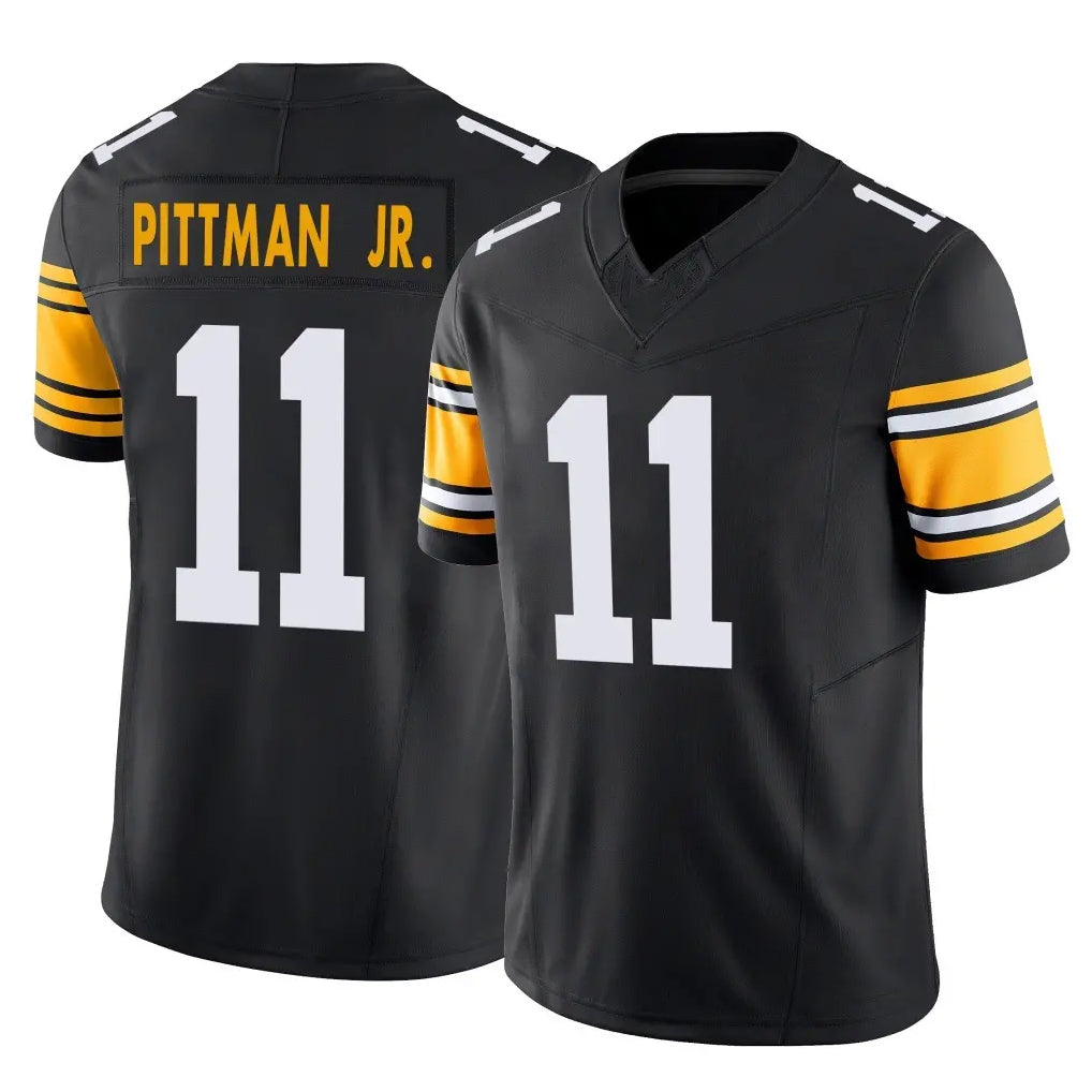 Parkc P.Steelers #11 Michael Pittman Jr. Player Black Limited Alternate Vapor F.U.S.E. Home Game Stitched Jerseys