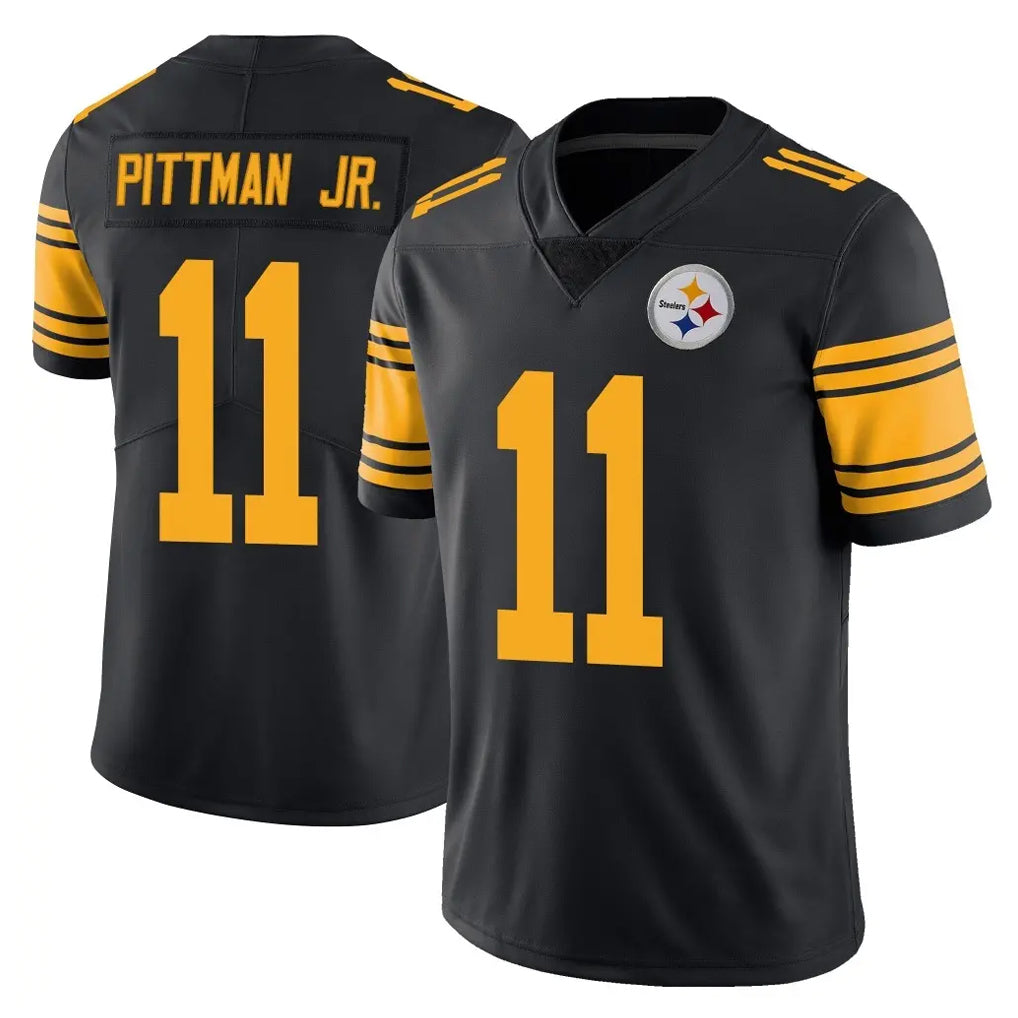 Parkc P.Steelers #11 Michael Pittman Jr. Player Black Limited Color Rush Home Game Stitched Jerseys