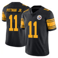 Parkc P.Steelers #11 Michael Pittman Jr. Player Black Limited Color Rush Home Game Stitched Jerseys