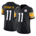 Parkc P.Steelers #11 Michael Pittman Jr. Player Black Limited Vapor F.U.S.E. Home Game Stitched Jerseys