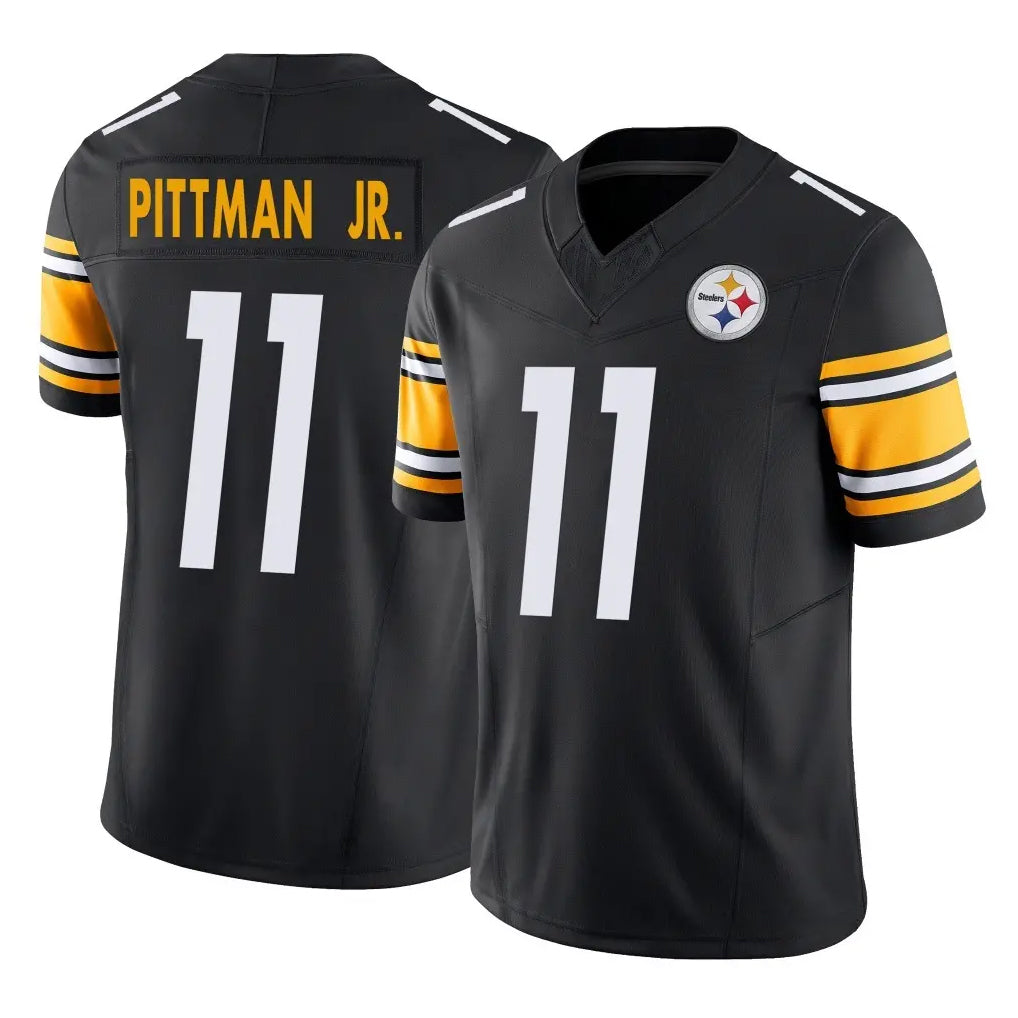 Parkc P.Steelers #11 Michael Pittman Jr. Player Black Limited Vapor F.U.S.E. Home Game Stitched Jerseys