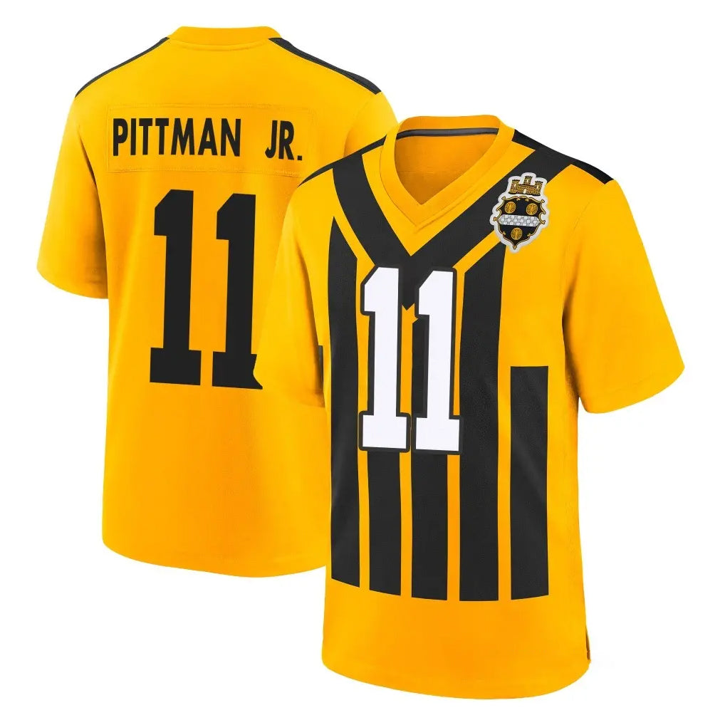 Parkc P.Steelers #11 Michael Pittman Jr. Player Gold Limited 1933 Throwback Home Game Stitched Jerseys