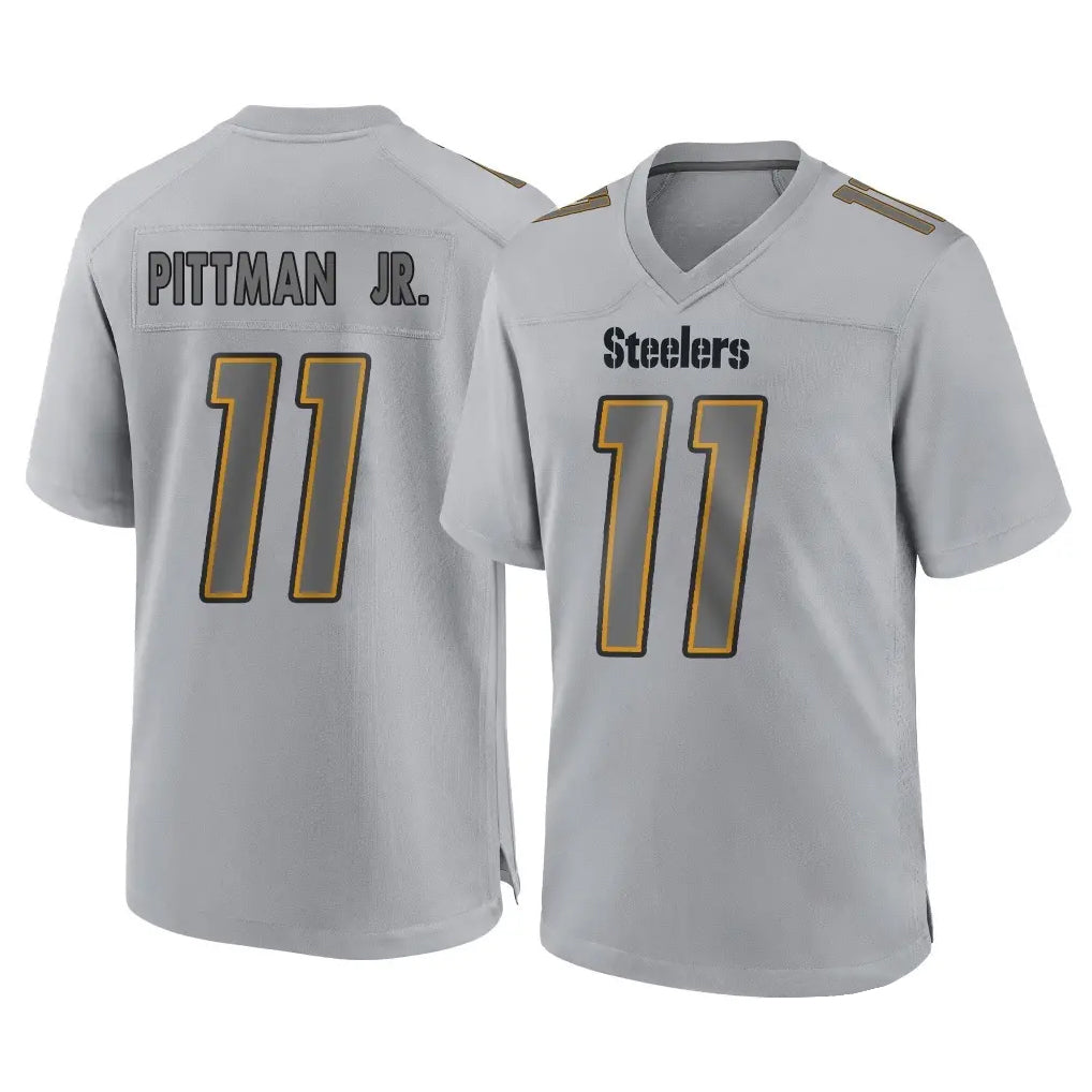 Parkc P.Steelers #11 Michael Pittman Jr. Player Gray Atmosphere Fashion Home Game Stitched Jerseys
