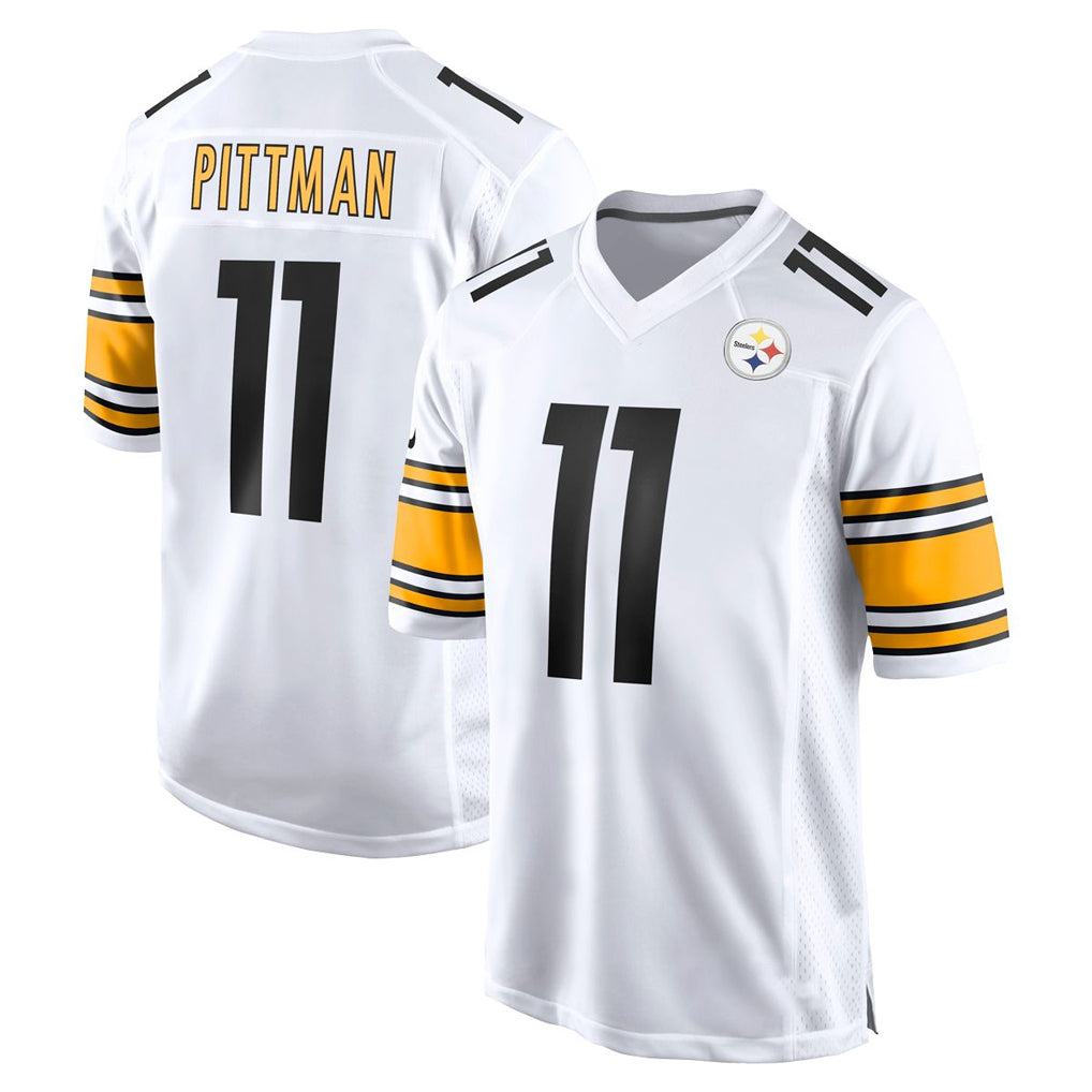 Parkc P.Steelers #11 Michael Pittman Jr. Player White Home Game Stitched Jerseys