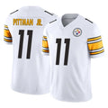 Parkc P.Steelers #11 Michael Pittman Jr. Player White Limited Vapor F.U.S.E. Home Game Stitched Jerseys