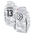 Parkc P.Steelers #13 Rico Dowdle Player Arctic Camo Limited Salute to Service Pullover Hoodies Game Stitched Jerseys
