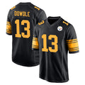 Parkc P.Steelers #13 Rico Dowdle Player Black Color Rush Home Game Stitched Jerseys
