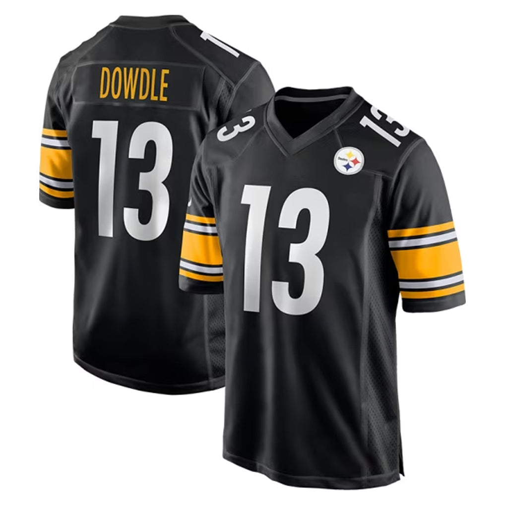 Parkc P.Steelers #13 Rico Dowdle Player Black Home Game Stitched Jerseys