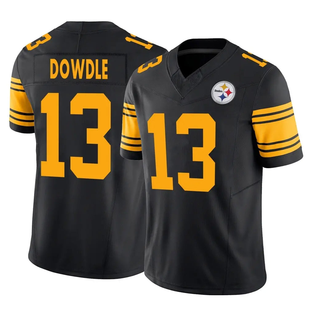 Parkc P.Steelers #13 Rico Dowdle Player Black Limited 2nd Alternate Vapor F.U.S.E. Home Game Stitched Jerseys