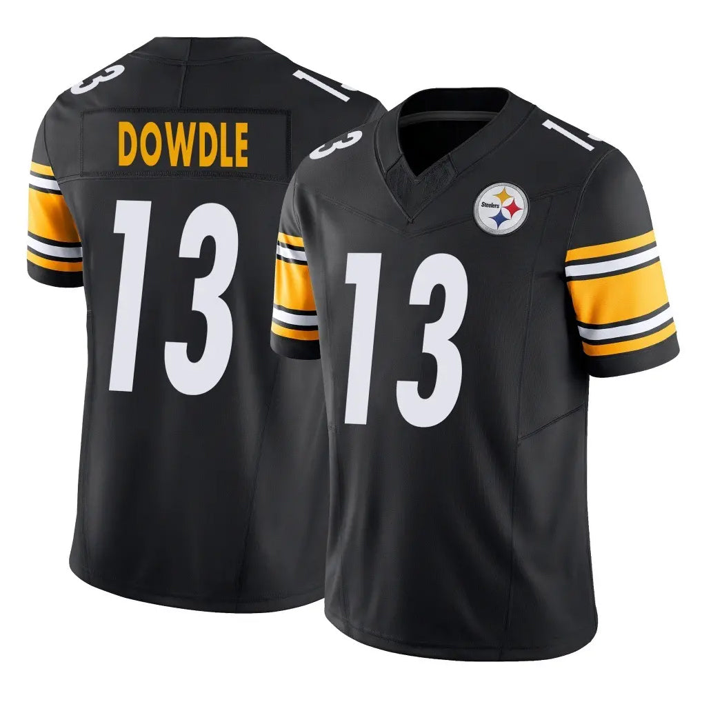 Parkc P.Steelers #13 Rico Dowdle Player Black Limited Vapor F.U.S.E. Home Game Stitched Jerseys