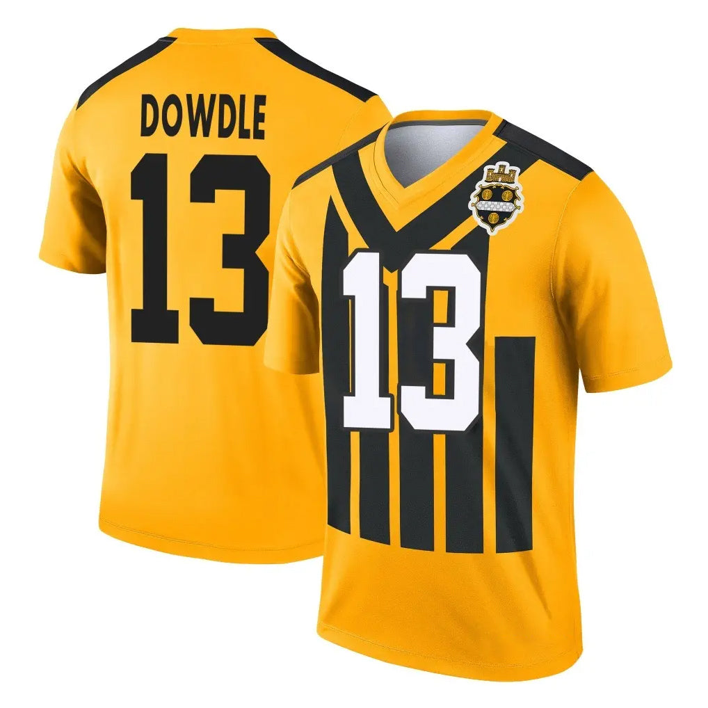 Parkc P.Steelers #13 Rico Dowdle Player Gold Legend Limited 1933 Throwback Performance Home Game Stitched Jerseys