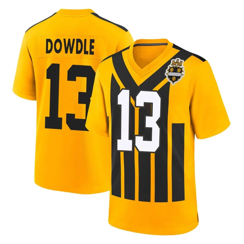 Parkc P.Steelers #13 Rico Dowdle Player Gold Limited 1933 Throwback Home Game Stitched Jerseys